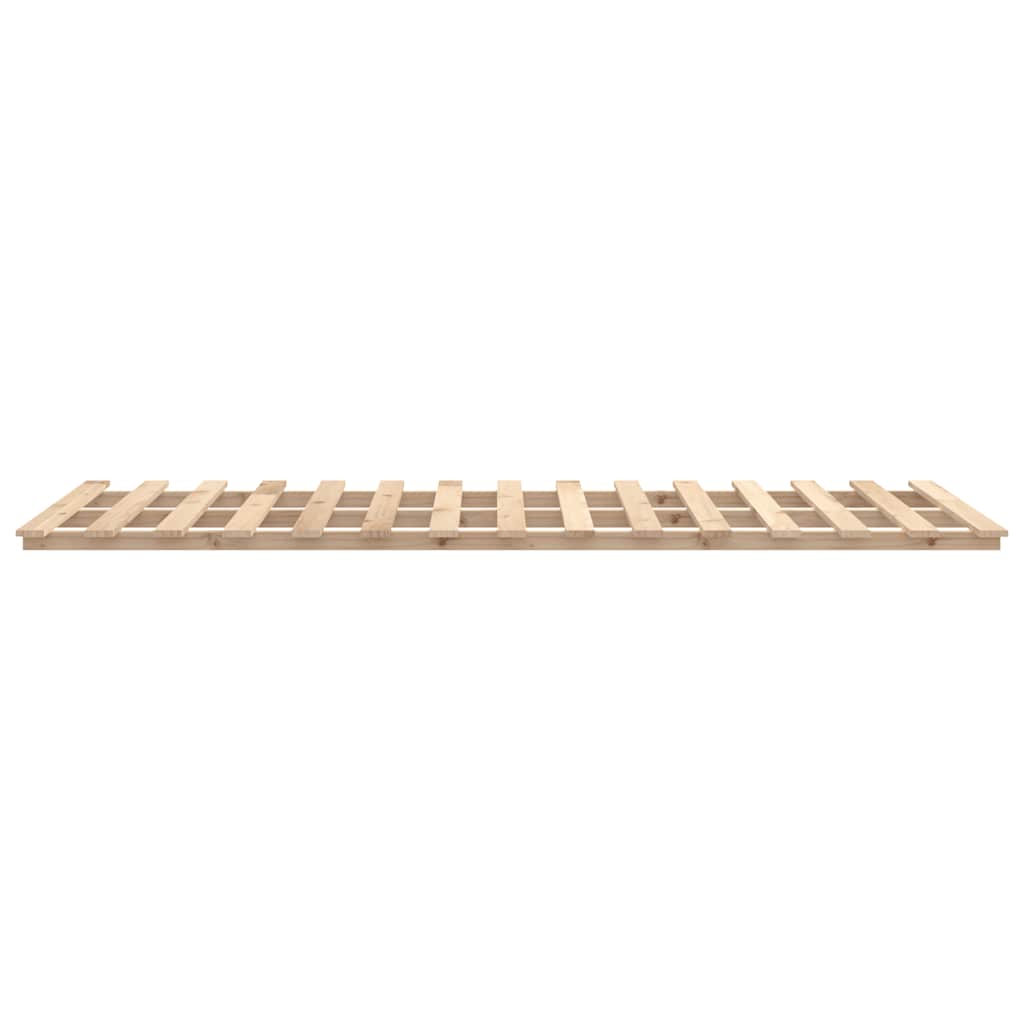 Bed Frame without Mattress 150x200 cm King Size Solid Wood Pine