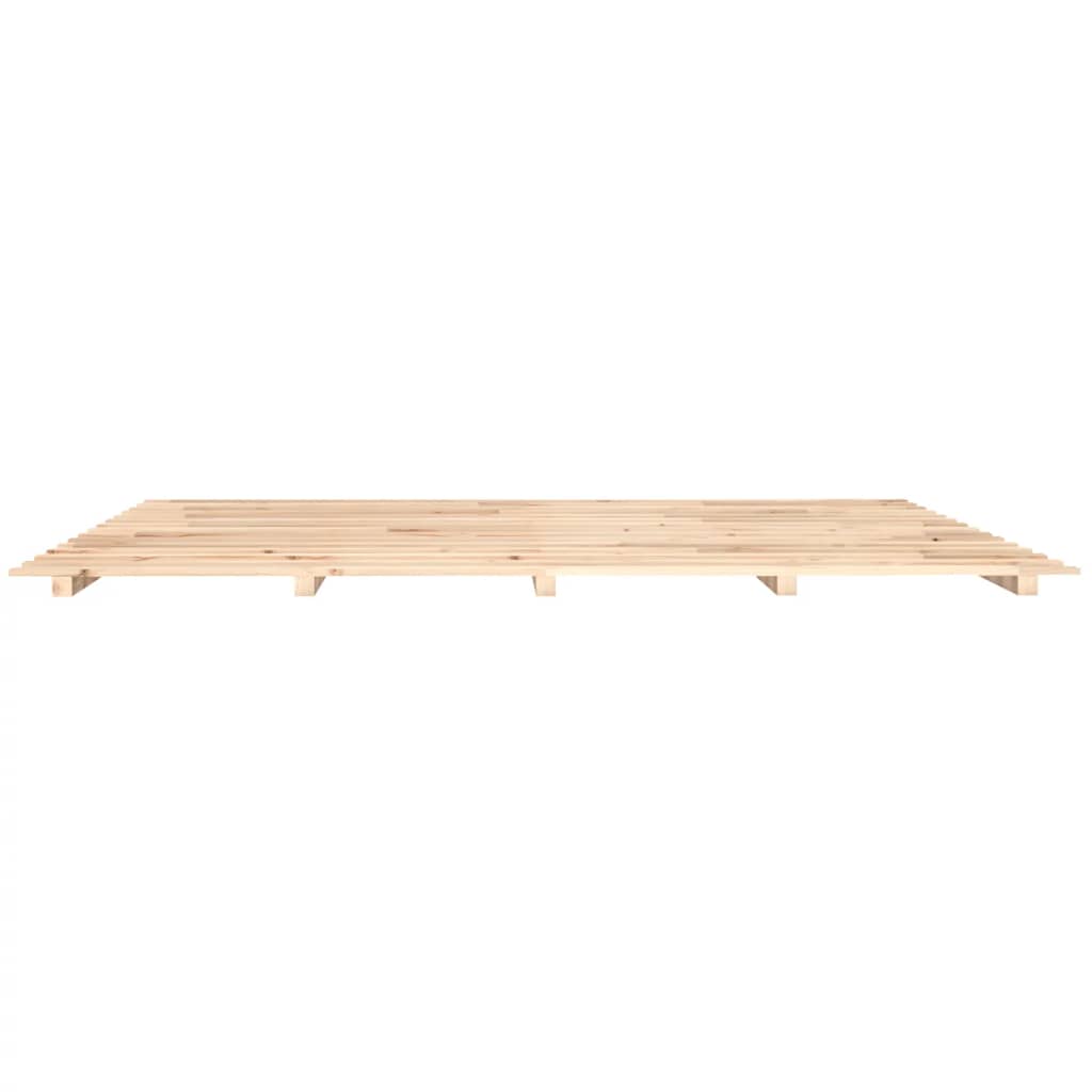 Bed Frame without Mattress 160x200 cm Solid Wood Pine