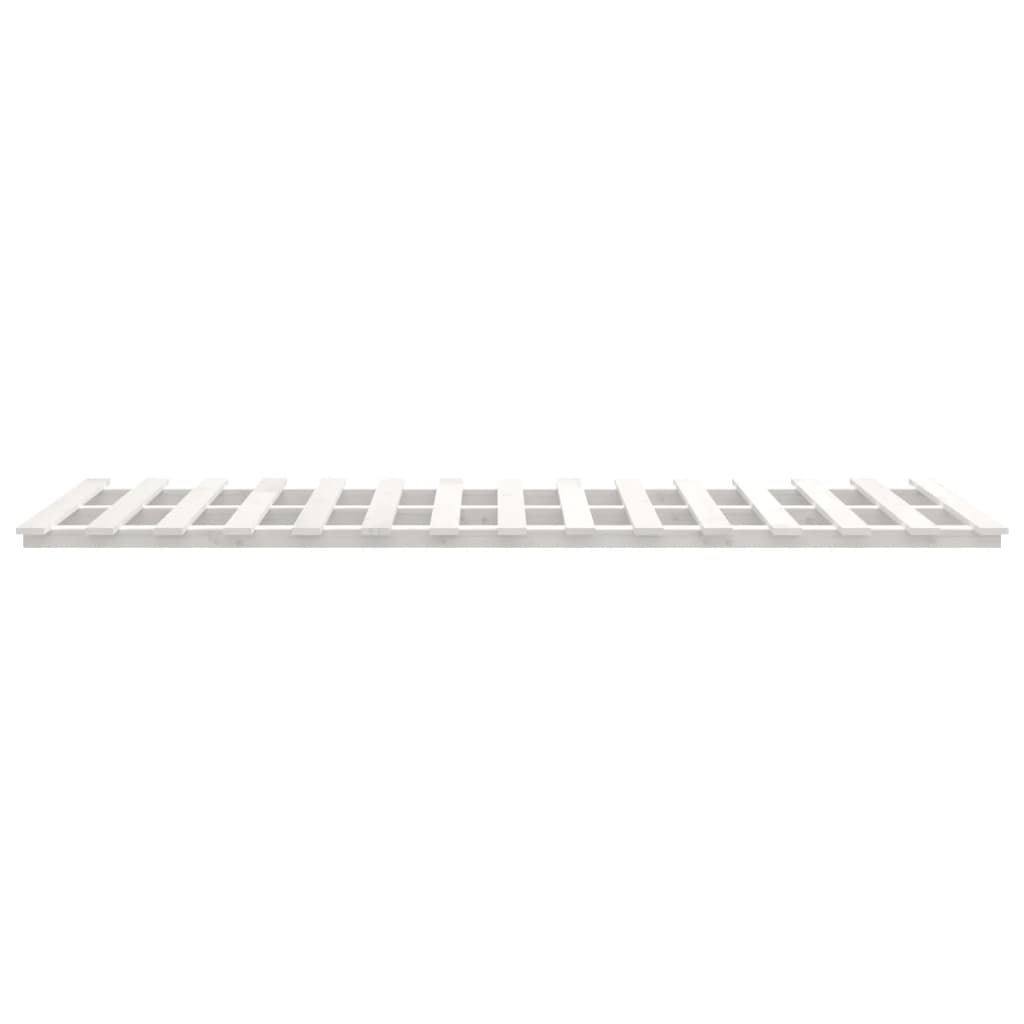 Bed Frame without Mattress White 120x190 cm Small Double Solid Wood Pine