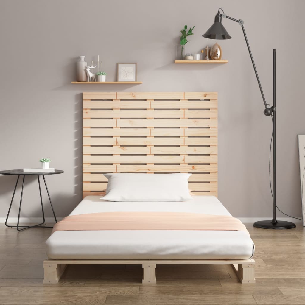 Wall Headboard 106x3x91.5 cm Solid Wood Pine