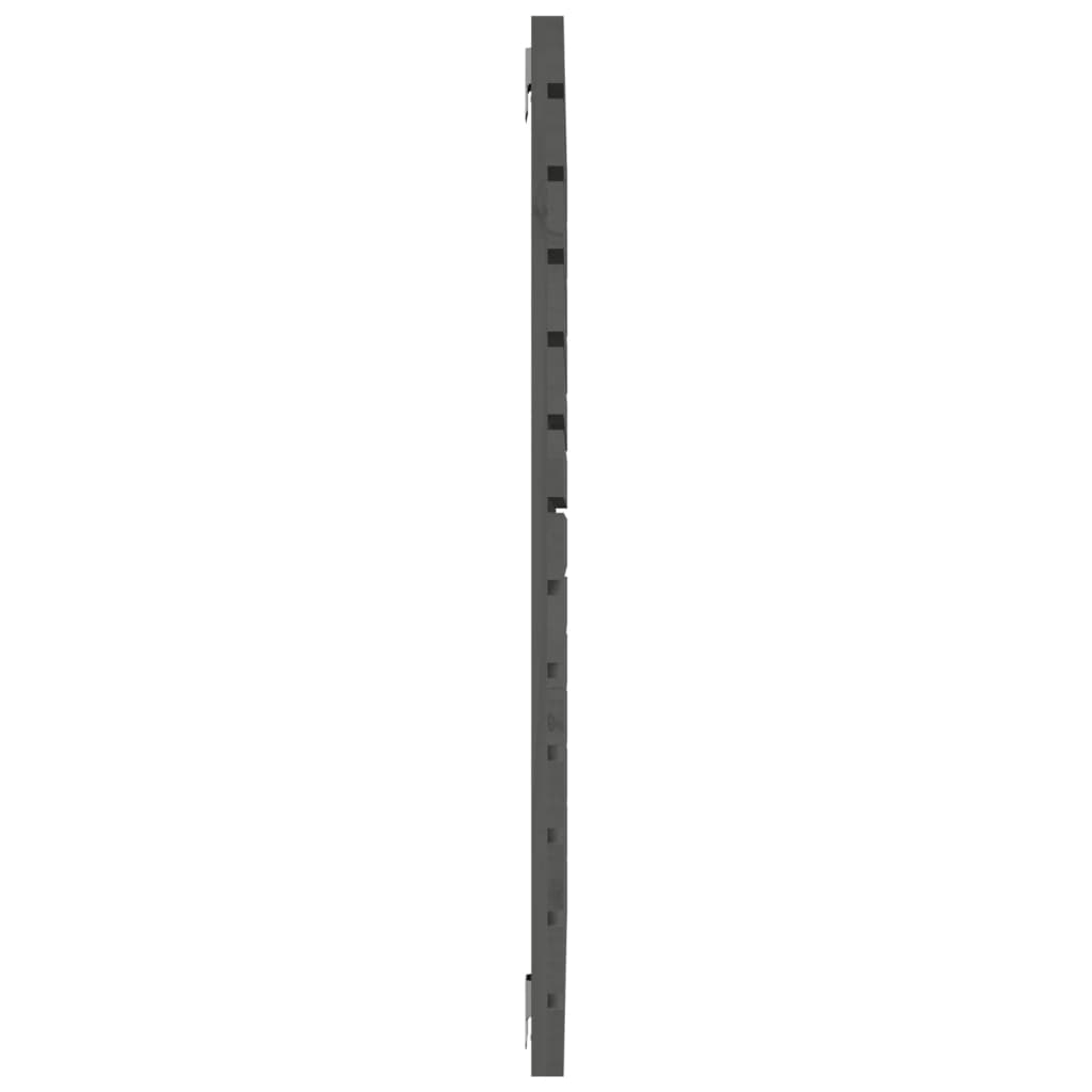 Wall Headboard Grey 106x3x91.5 cm Solid Wood Pine