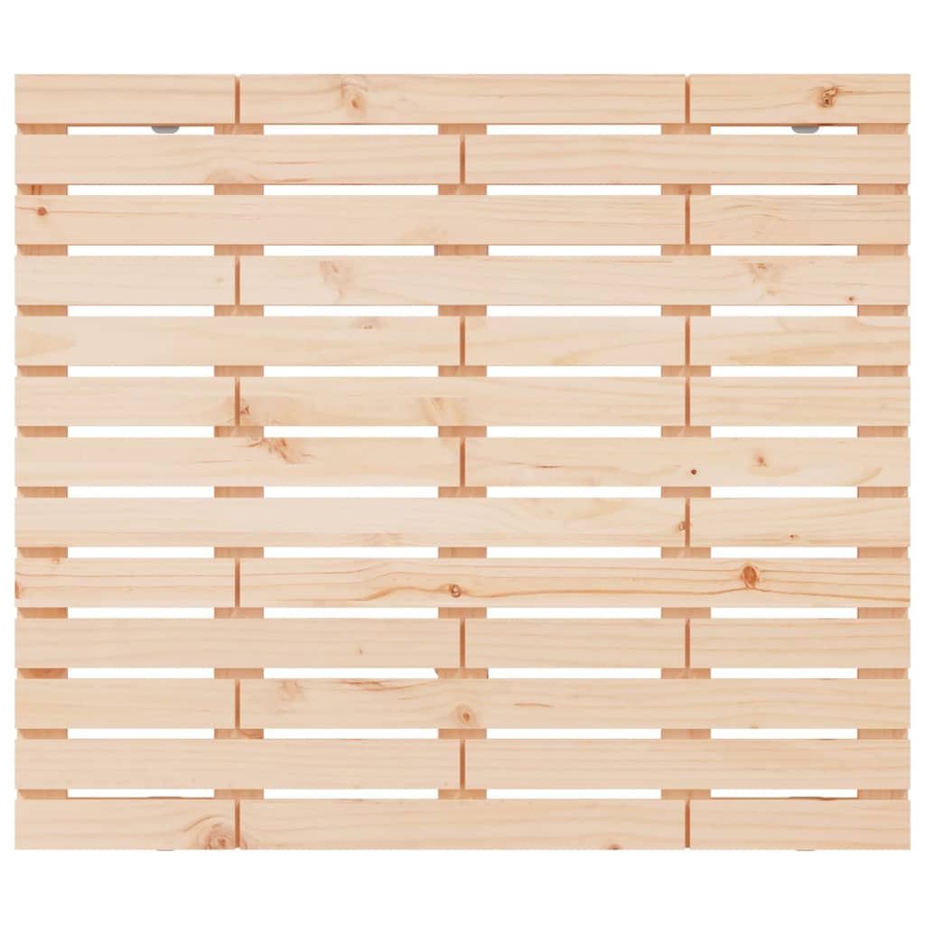 vidaXL Wall Headboard 126x3x91.5 cm Solid Wood Pine