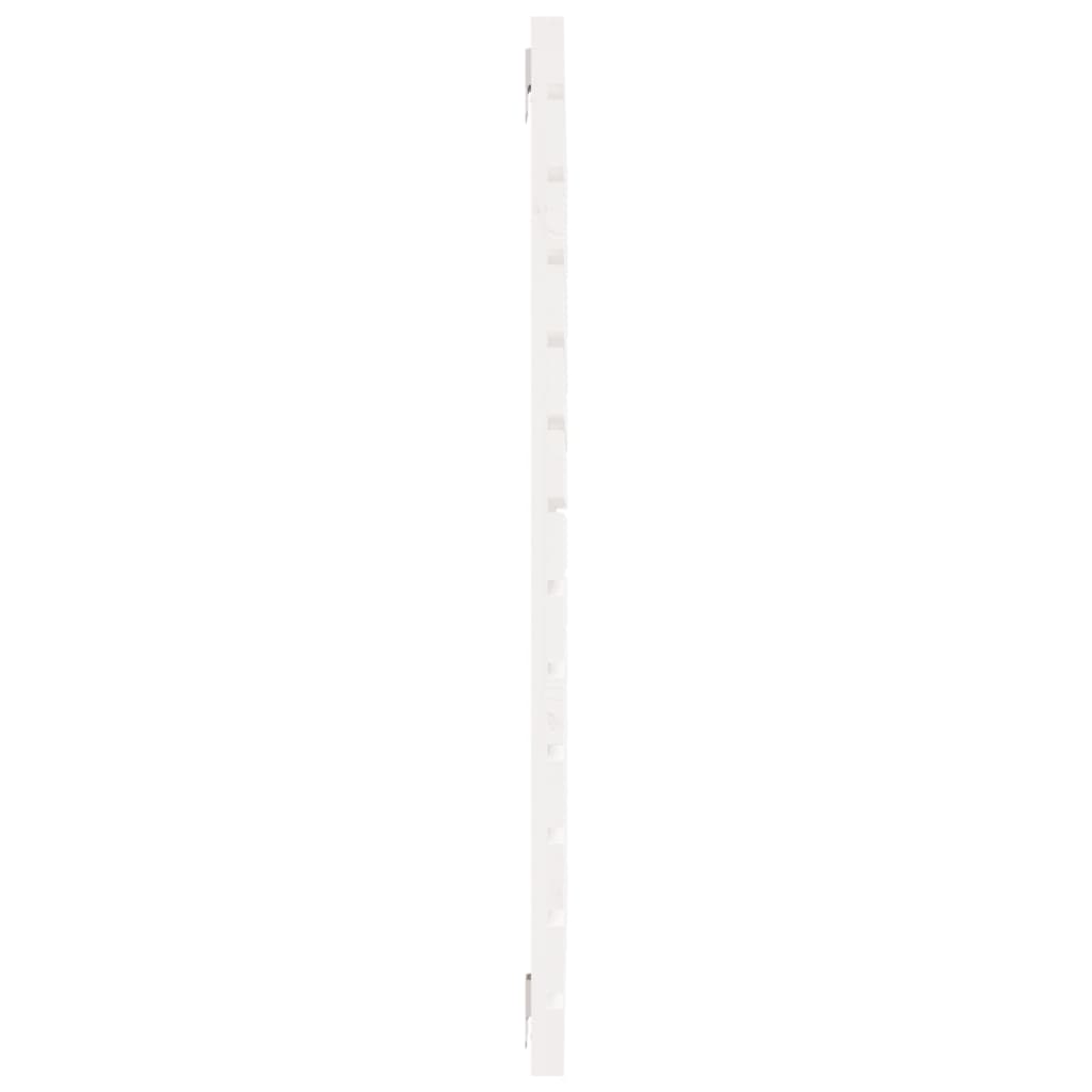 Wall Headboard White 81x3x91.5 cm Solid Wood Pine