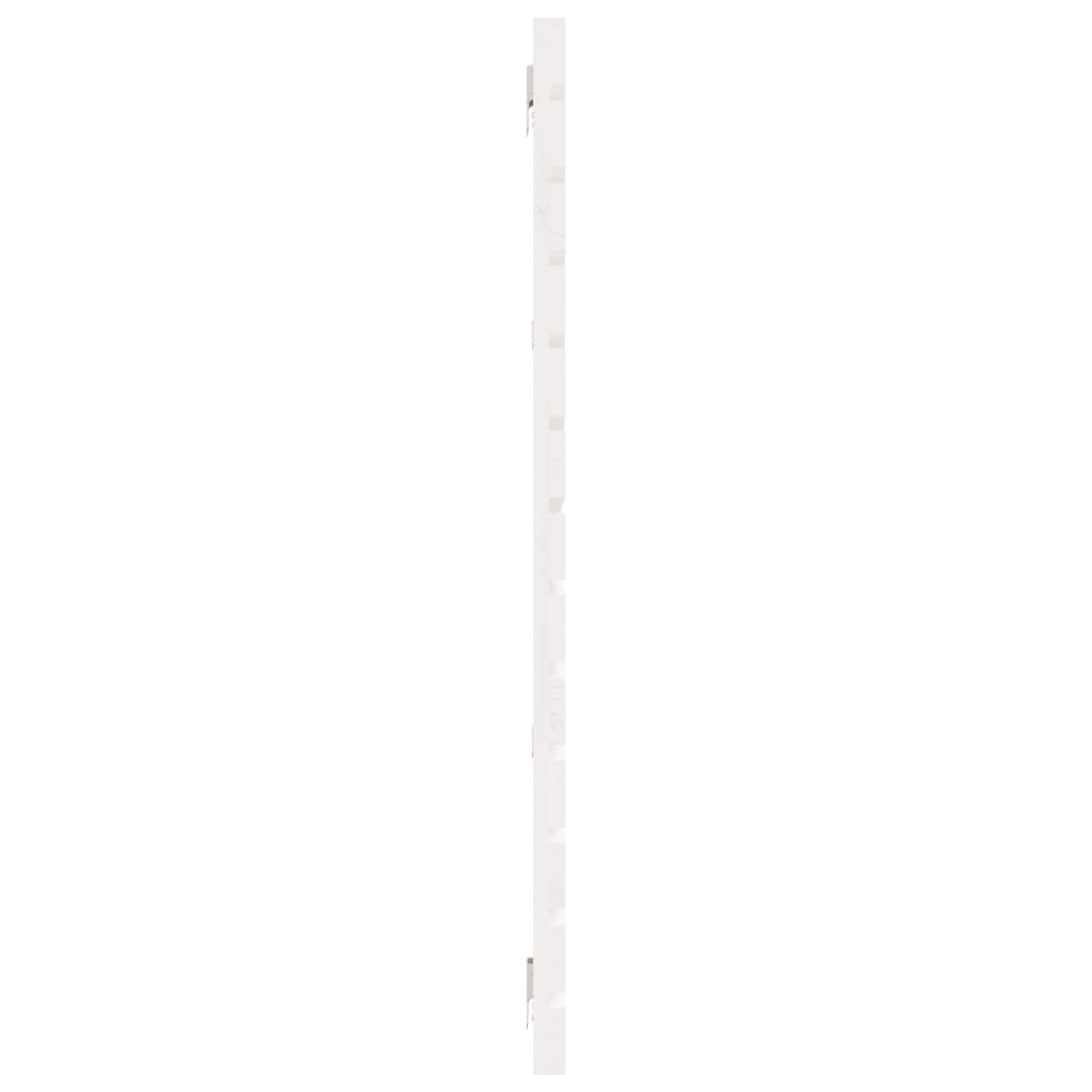 Wall Headboard White 166x3x91.5 cm Solid Wood Pine