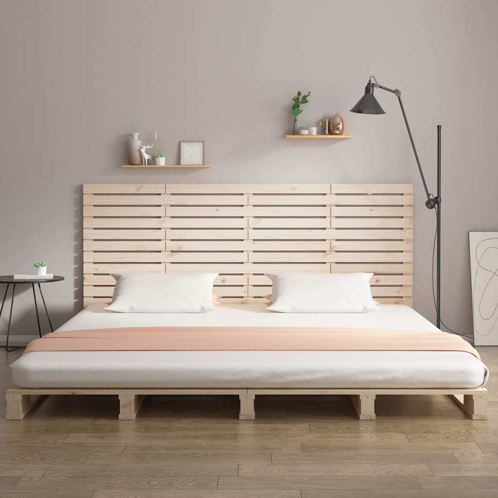 Wall Headboard 186x3x91.5 cm Solid Wood Pine