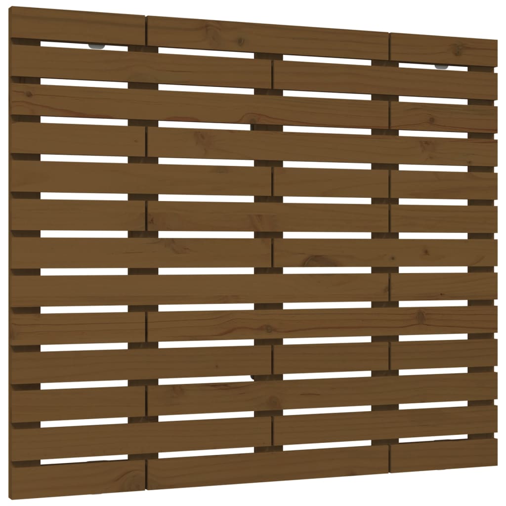 Wall Headboard Honey Brown 141x3x91.5 cm Solid Wood Pine