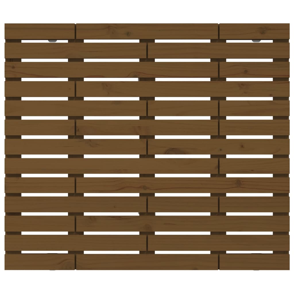 Wall Headboard Honey Brown 141x3x91.5 cm Solid Wood Pine