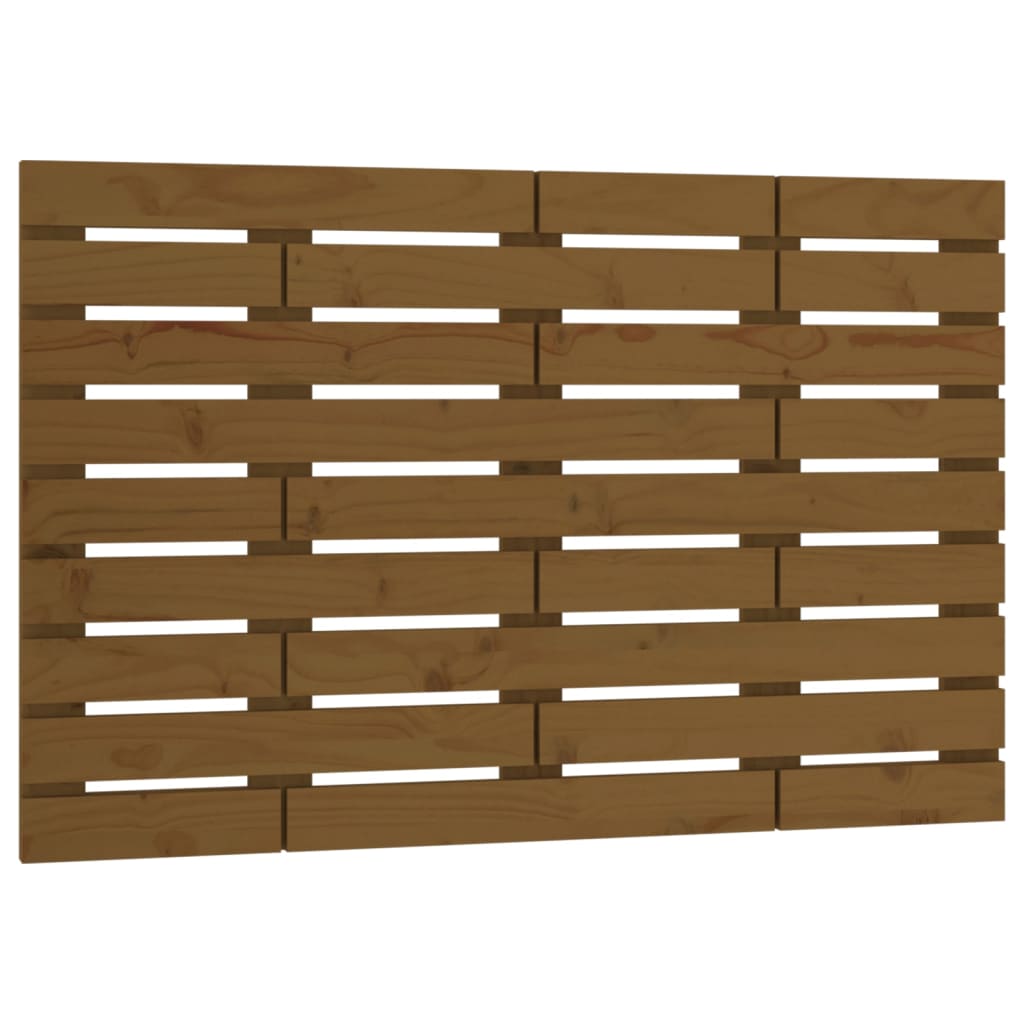 Wall Headboard Honey Brown 96x3x63 cm Solid Wood Pine