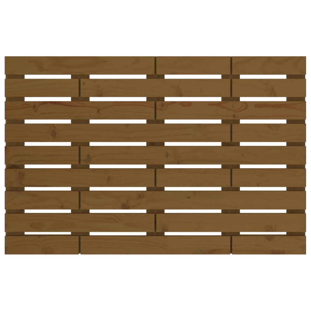 Wall Headboard Honey Brown 96x3x63 cm Solid Wood Pine