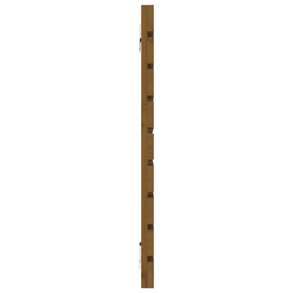 Wall Headboard Honey Brown 126x3x63 cm Solid Wood Pine