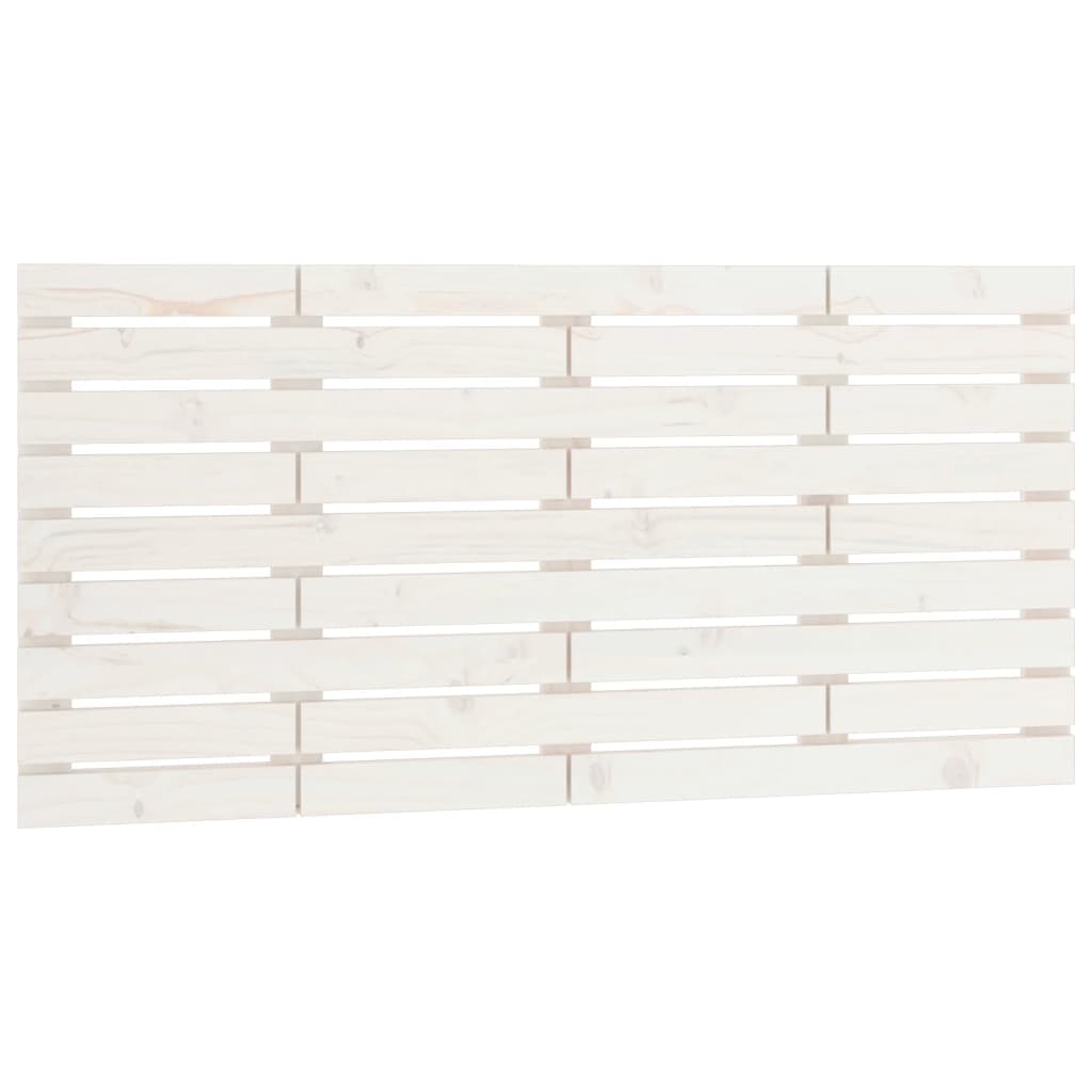 vidaXL Wall Headboard White 146x3x63 cm Solid Wood Pine