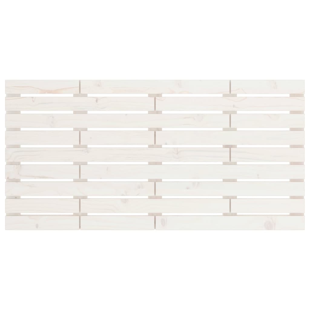 vidaXL Wall Headboard White 146x3x63 cm Solid Wood Pine