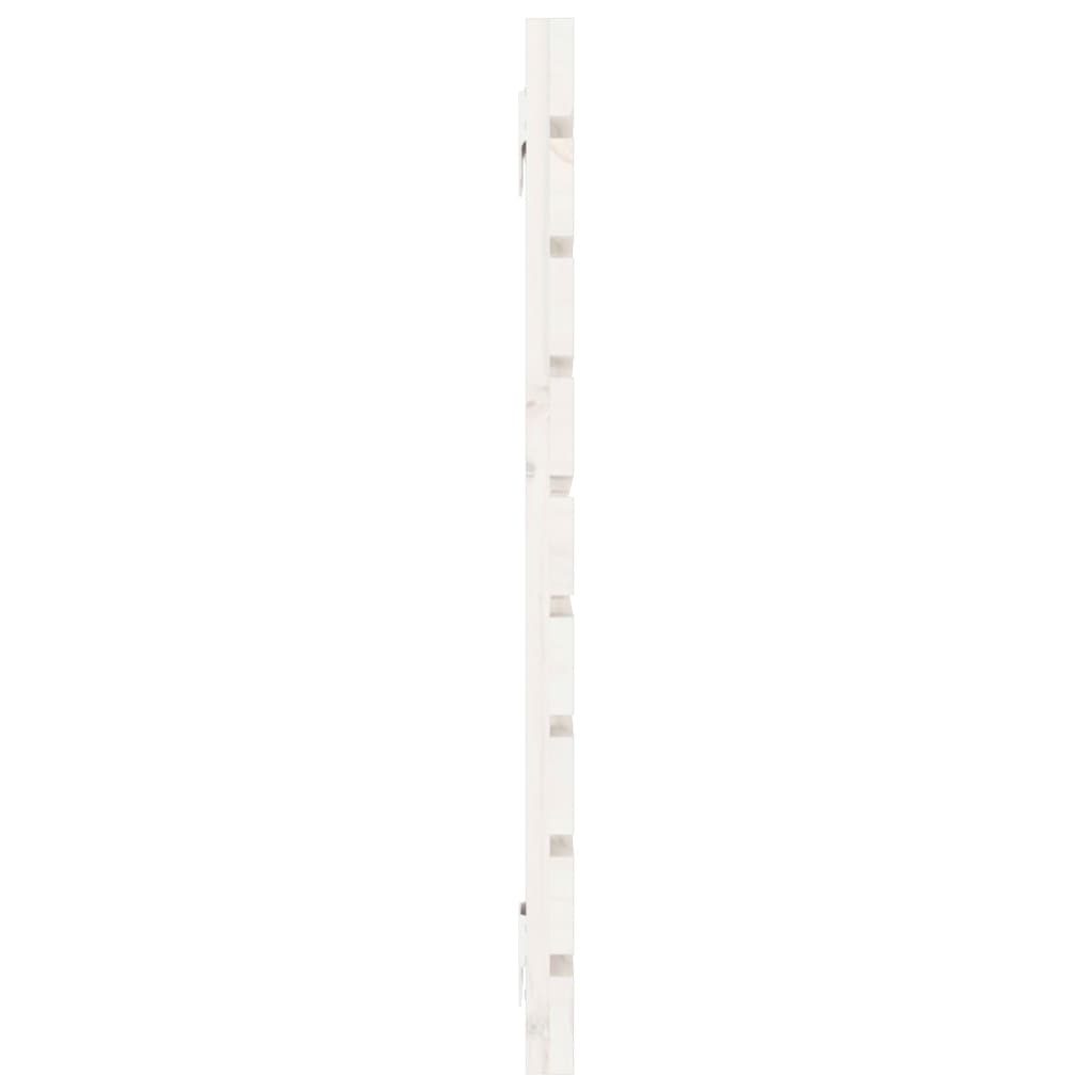 vidaXL Wall Headboard White 146x3x63 cm Solid Wood Pine