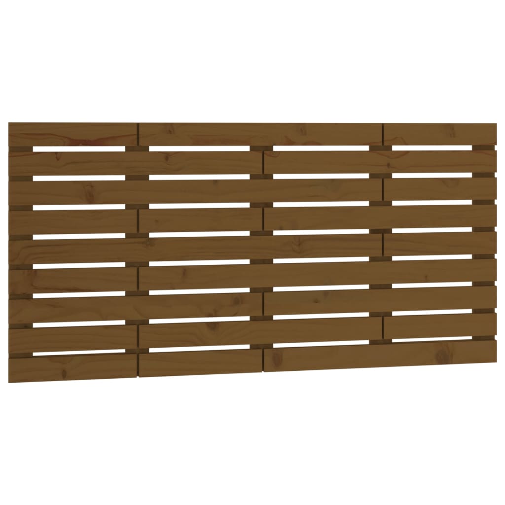 Wall Headboard Honey Brown 146x3x63 cm Solid Wood Pine