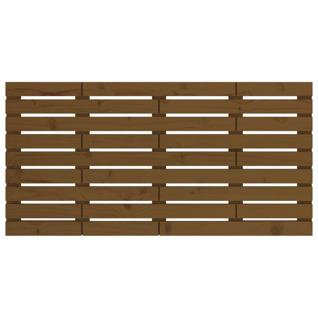 Wall Headboard Honey Brown 146x3x63 cm Solid Wood Pine
