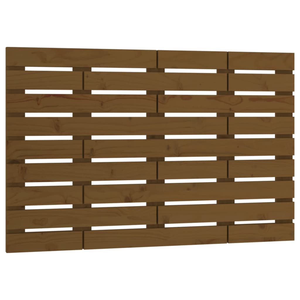 Wall Headboard Honey Brown 81x3x63 cm Solid Wood Pine