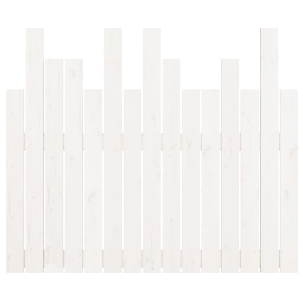 vidaXL Wall Headboard White 95.5x3x80 cm Solid Wood Pine