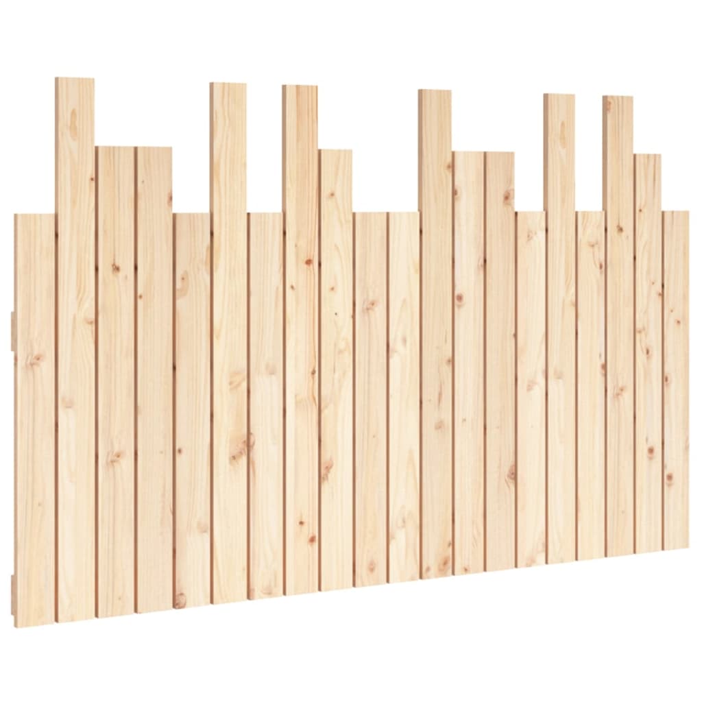 vidaXL Wall Headboard 127.5x3x80 cm Solid Wood Pine