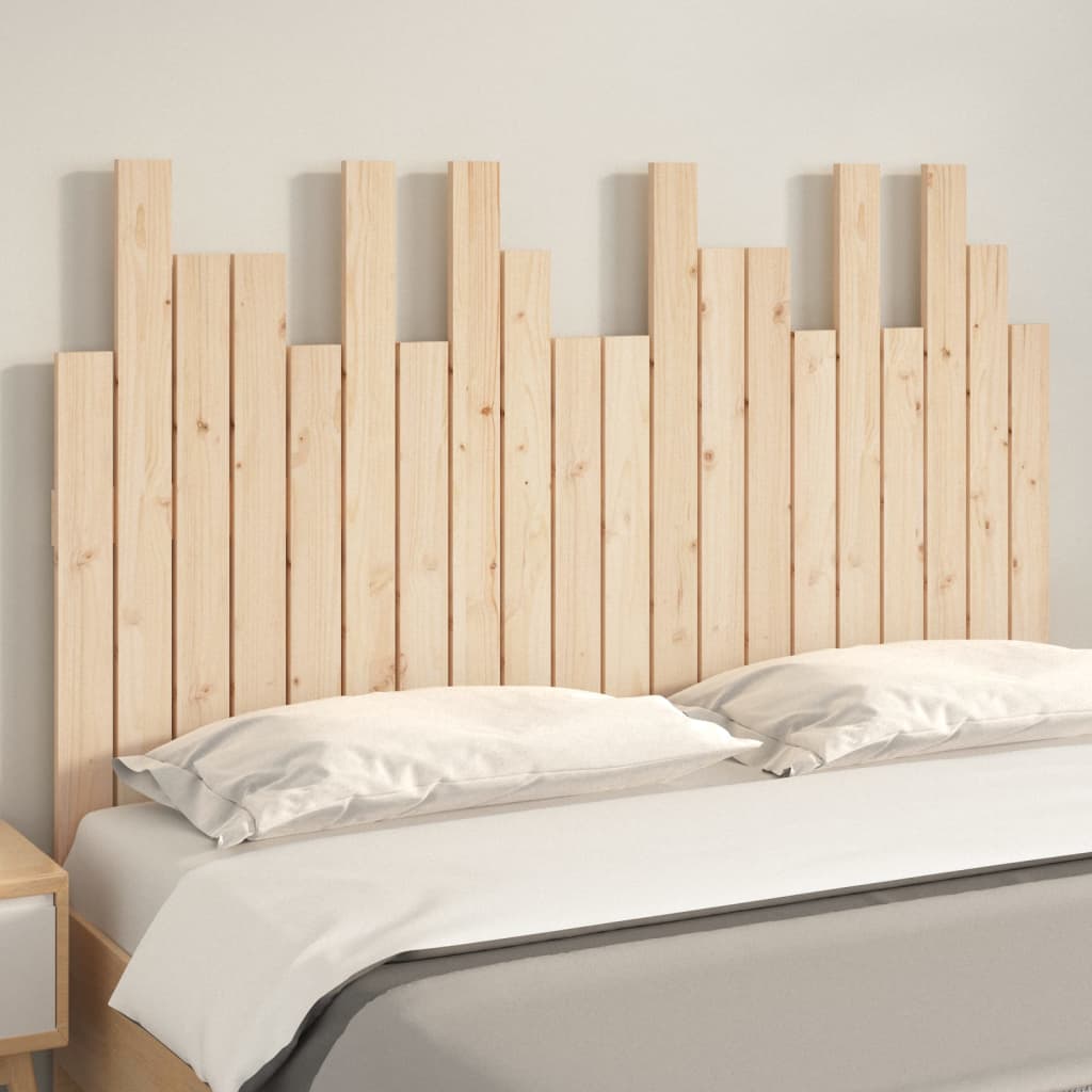 vidaXL Wall Headboard 127.5x3x80 cm Solid Wood Pine