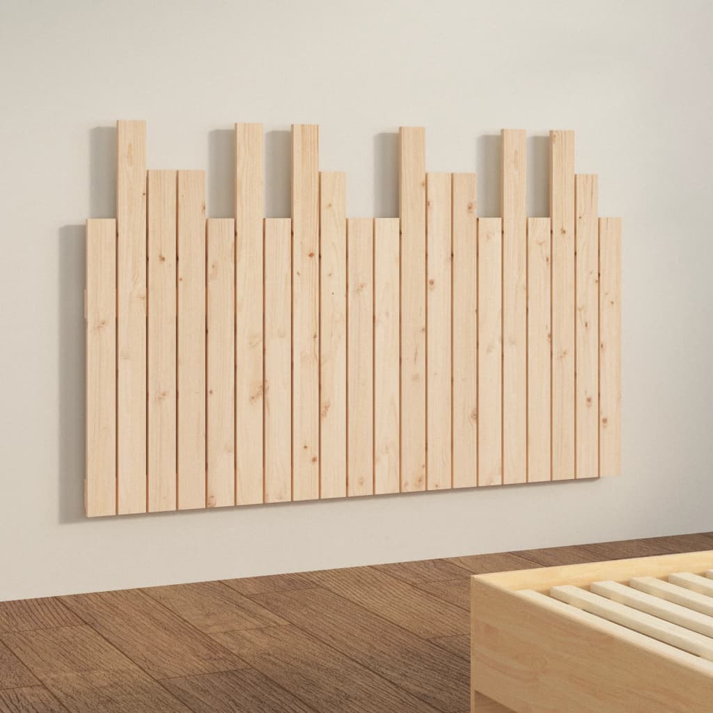 vidaXL Wall Headboard 127.5x3x80 cm Solid Wood Pine