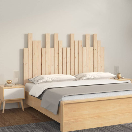 vidaXL Wall Headboard 127.5x3x80 cm Solid Wood Pine