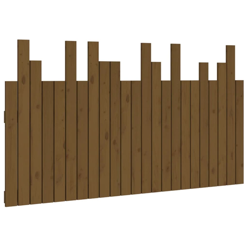 Wall Headboard Honey Brown 146.5x3x80 cm Solid Wood Pine
