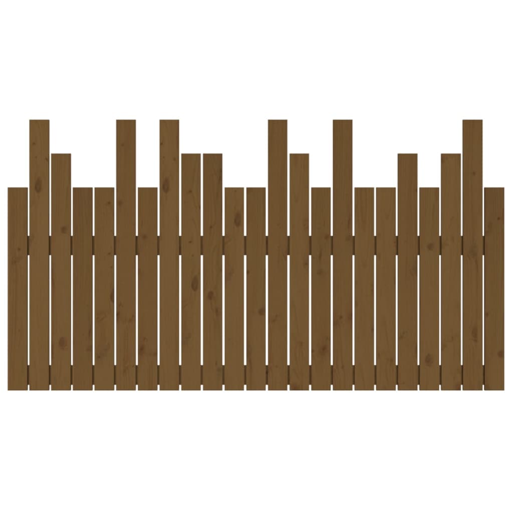 Wall Headboard Honey Brown 146.5x3x80 cm Solid Wood Pine