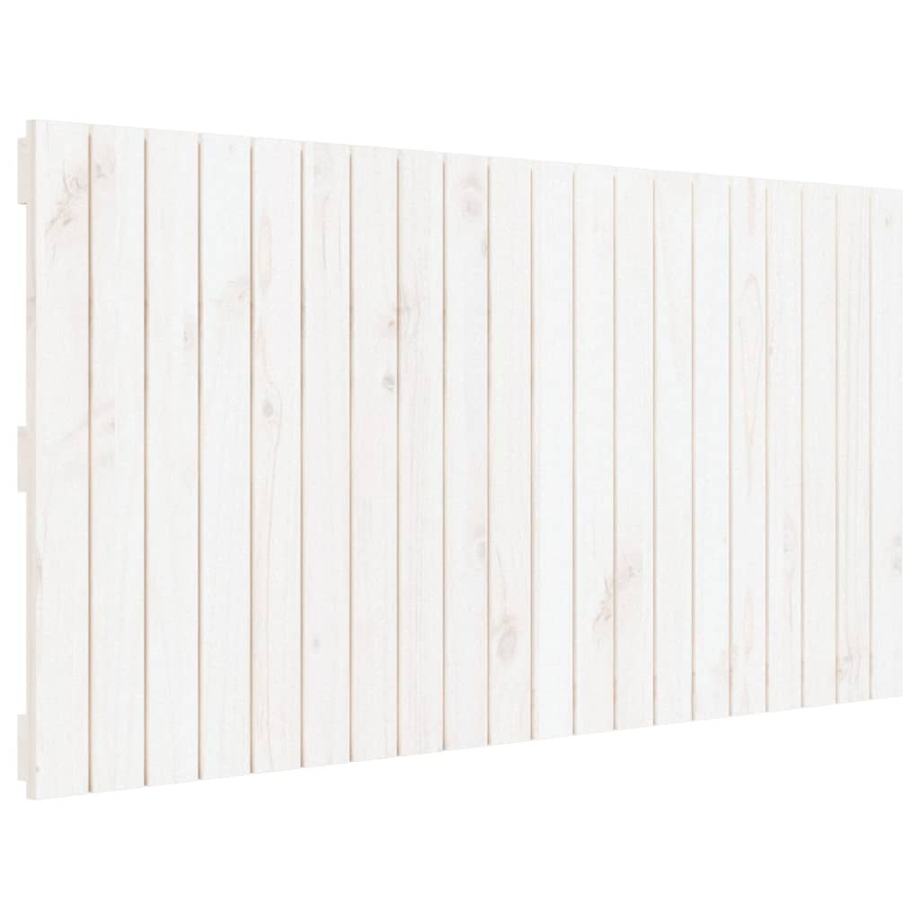 vidaXL Wall Headboard White 127.5x3x60 cm Solid Wood Pine