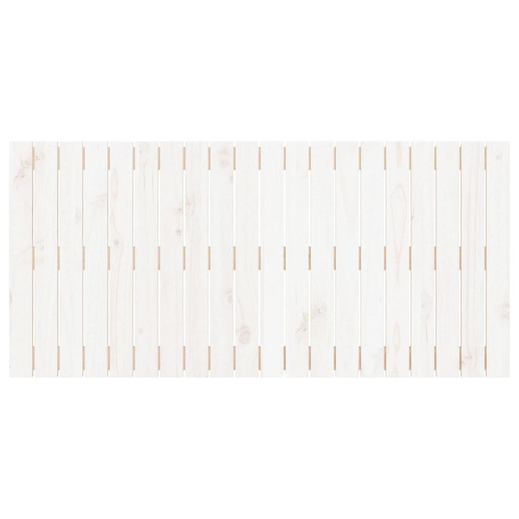 vidaXL Wall Headboard White 127.5x3x60 cm Solid Wood Pine