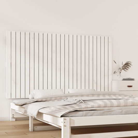 vidaXL Wall Headboard White 159.5x3x90 cm Solid Wood Pine