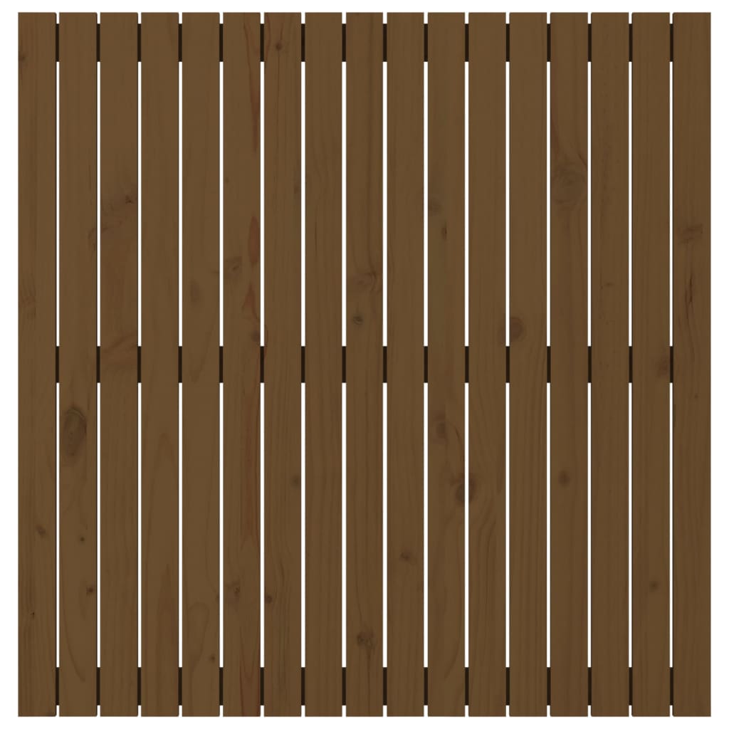 Wall Headboard Honey Brown 108x3x110 cm Solid Wood Pine