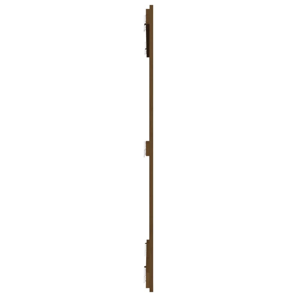 Wall Headboard Honey Brown 108x3x110 cm Solid Wood Pine