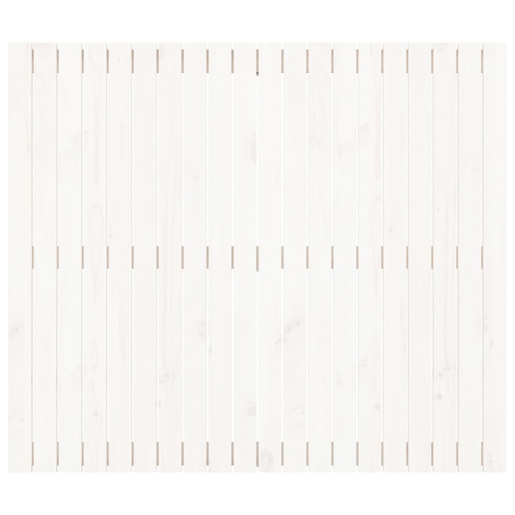 vidaXL Wall Headboard White 127.5x3x110 cm Solid Wood Pine