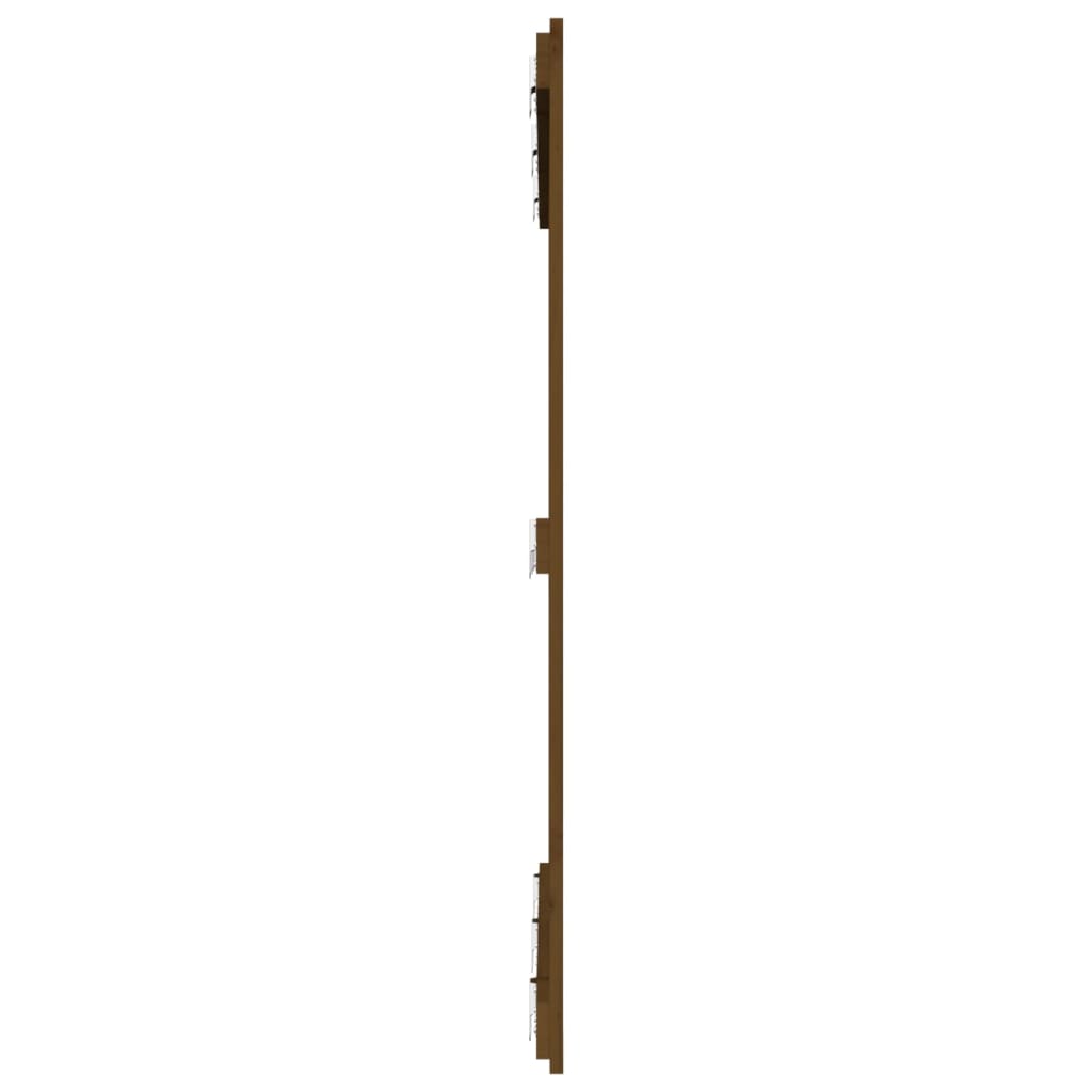 Wall Headboard Honey Brown 127.5x3x110 cm Solid Wood Pine