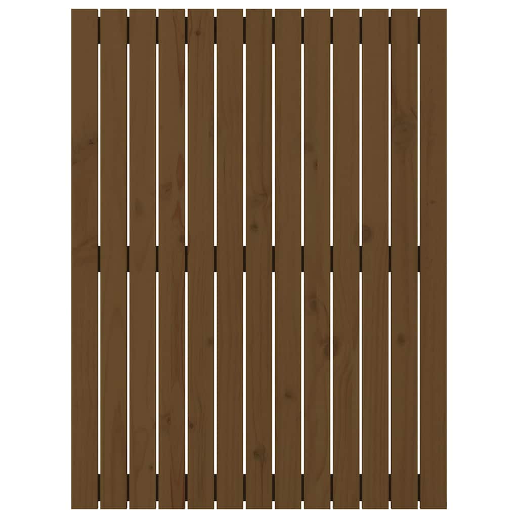 Wall Headboard Honey Brown 82.5x3x110 cm Solid Wood Pine