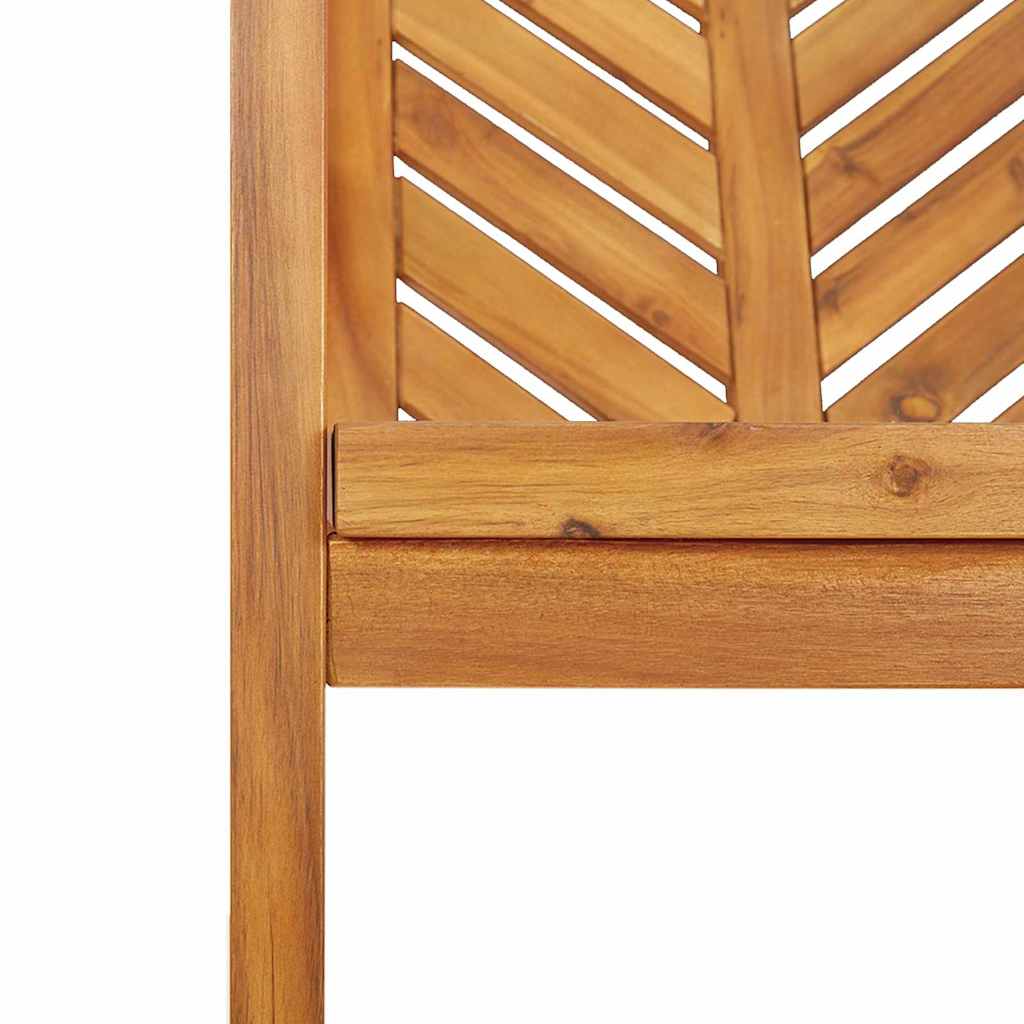 Garden Dining Set 6 pcs Brown Solid Acacia Wood