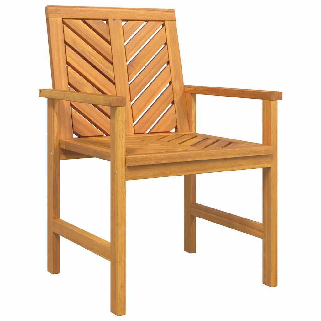 Garden Dining Set 6 pcs Brown Solid Acacia Wood