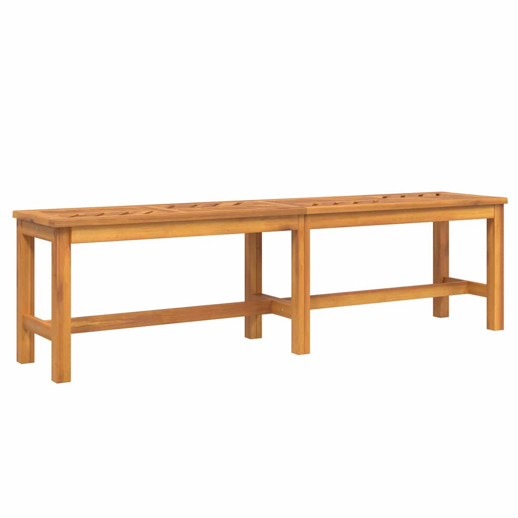 Garden Dining Set 6 pcs Brown Solid Acacia Wood