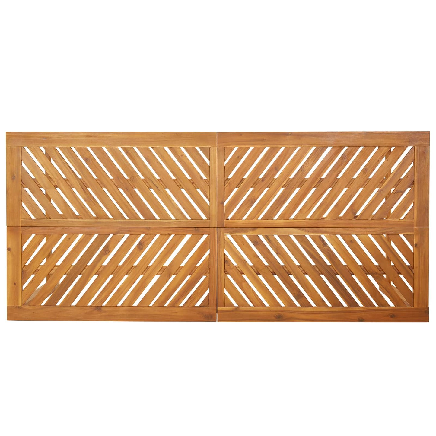 Garden Dining Set 7 pcs Brown Solid Acacia Wood