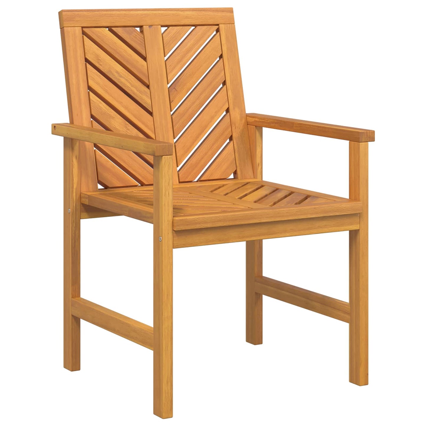 Dining Chair 6 pcs Natural 62.5 x 59 x 89 cm Solid Acacia Wood