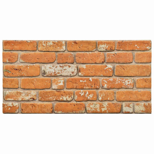 Wall Panels 10 pcs 100 x 50 cm Brick EPS Foam