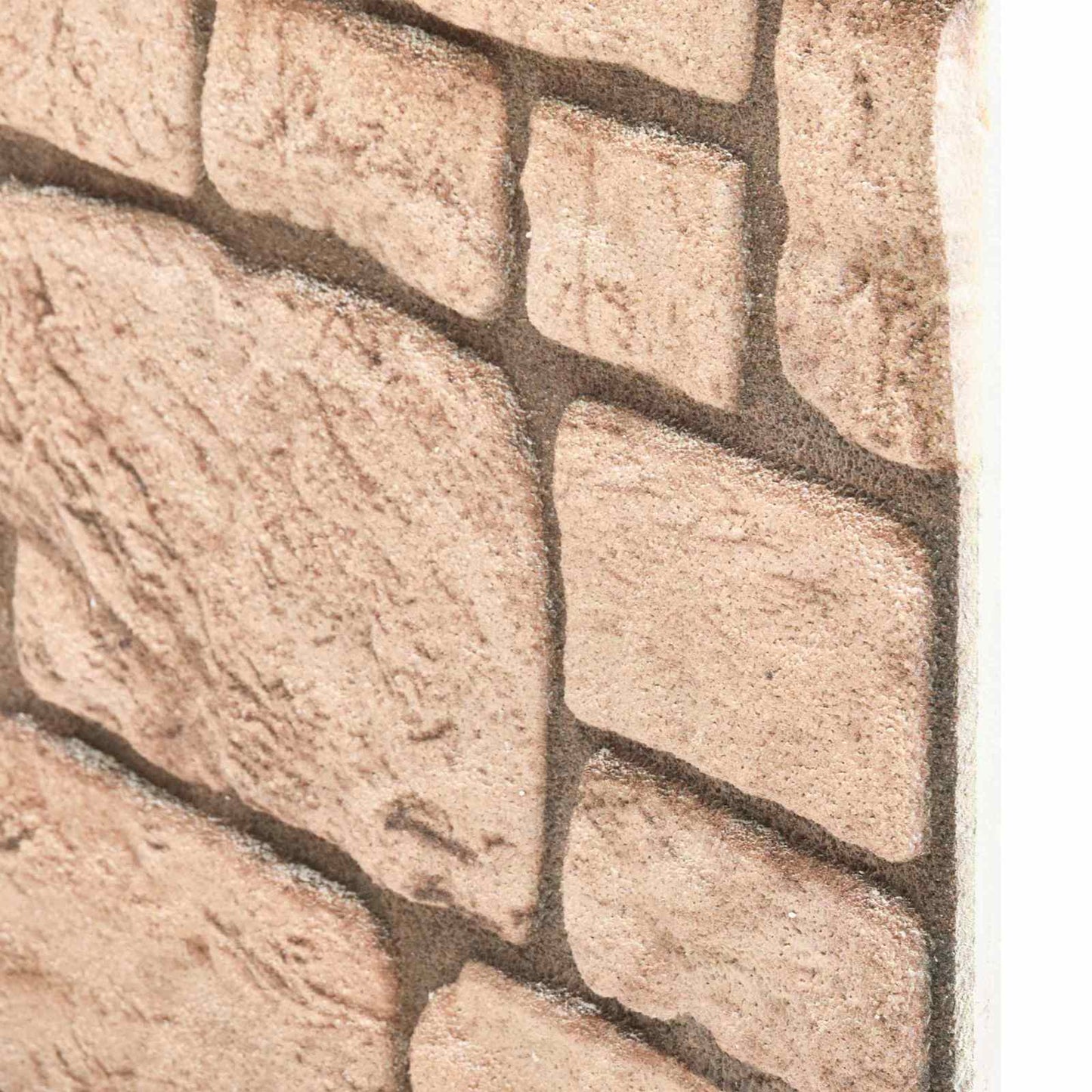 Wall Panels 10 pcs 100 x 50 cm Beige EPS Foam