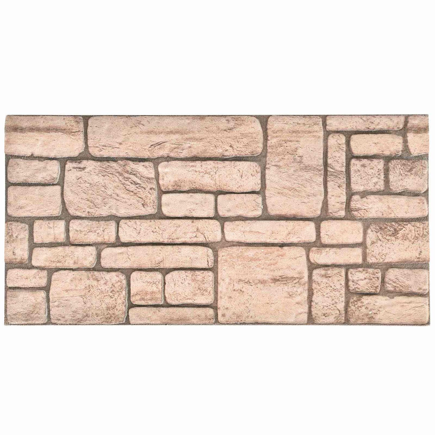 Wall Panels 10 pcs 100 x 50 cm Beige EPS Foam