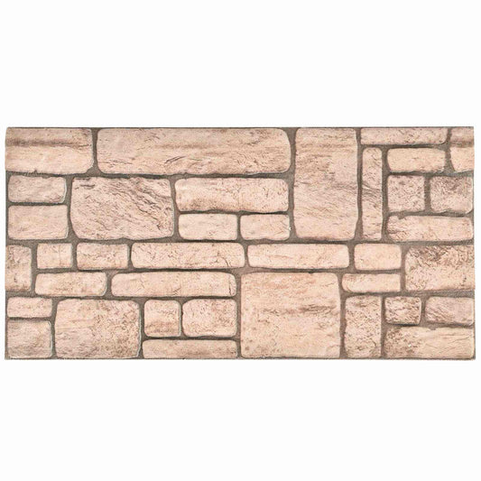 Wall Panels 10 pcs 100 x 50 cm Beige EPS Foam