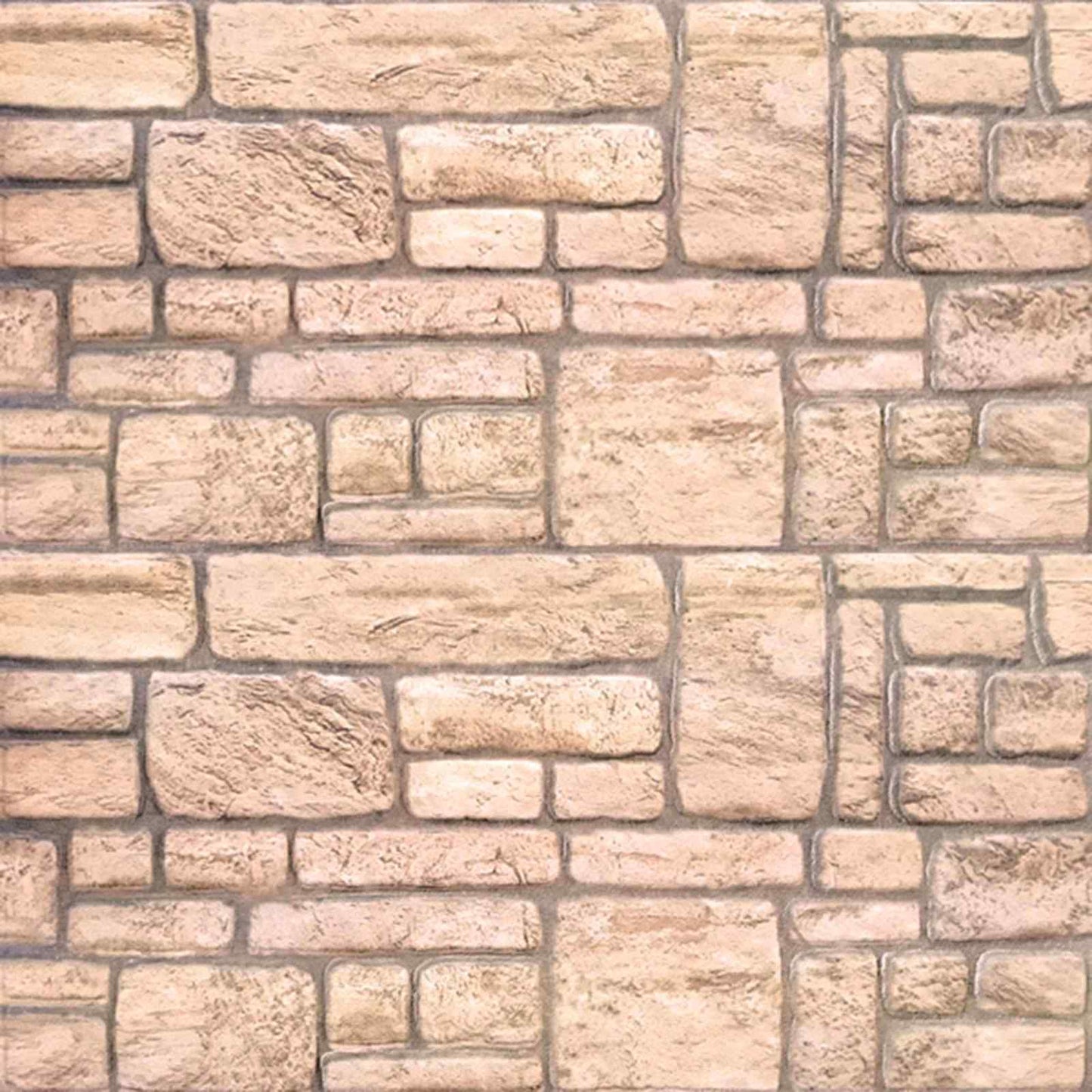 Wall Panels 10 pcs 100 x 50 cm Beige EPS Foam