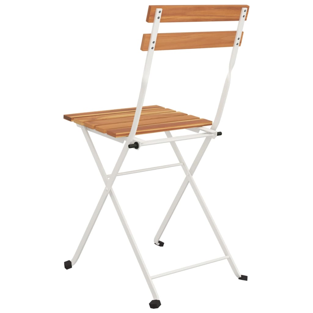 Folding Bistro Chair | Set of 4 | Natural wood