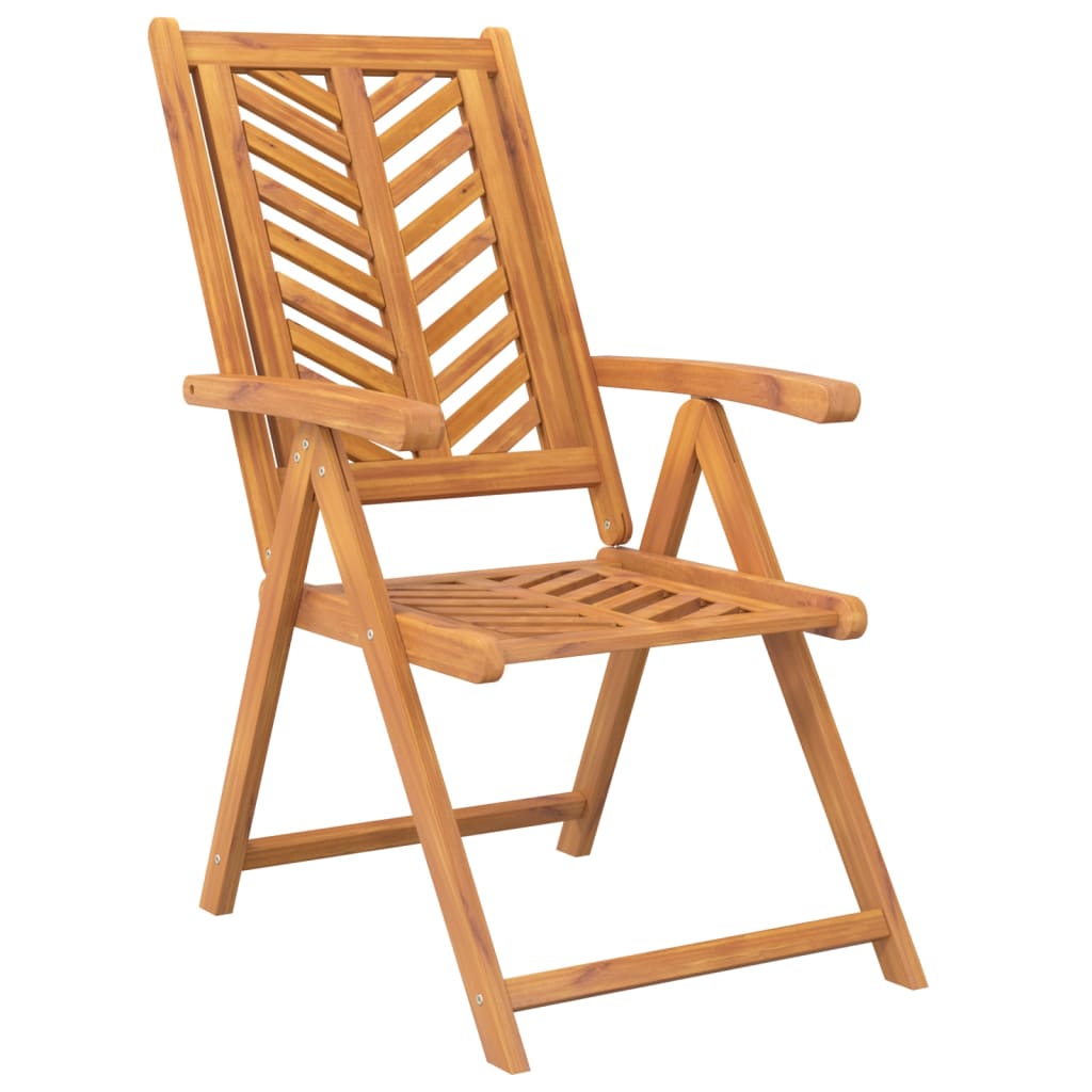 vidaXL Reclining Garden Chairs 2 pcs Solid Wood Acacia