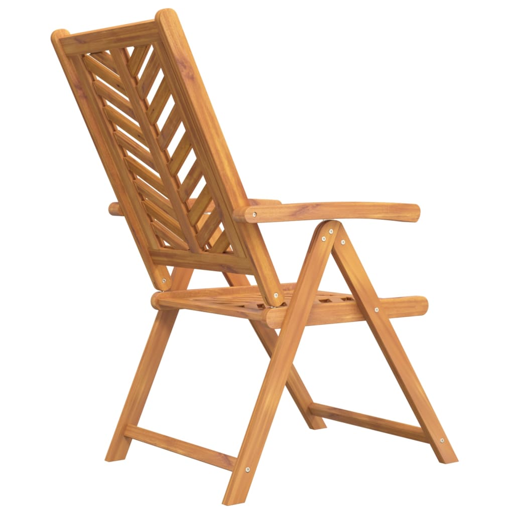 vidaXL Reclining Garden Chairs 2 pcs Solid Wood Acacia