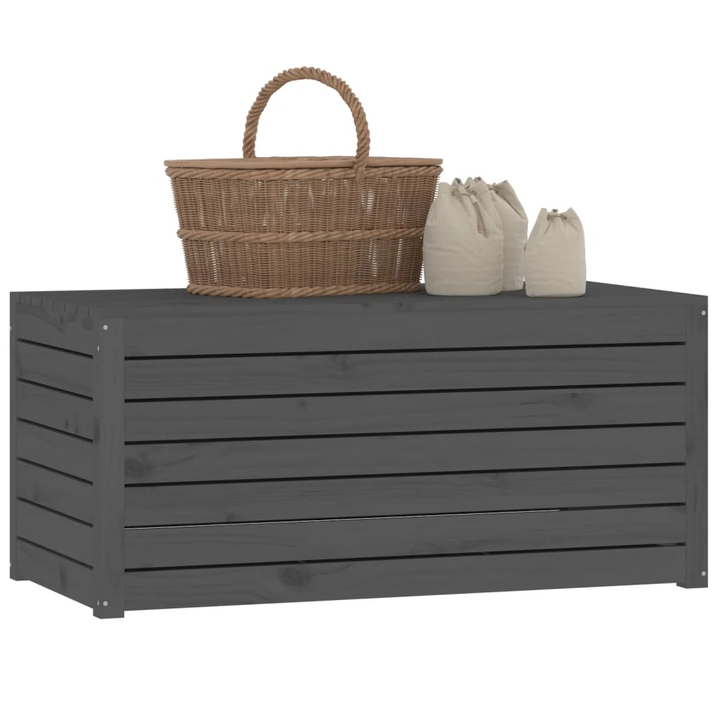 vidaXL Garden Box Grey 101x50.5x46.5 cm Solid Wood Pine