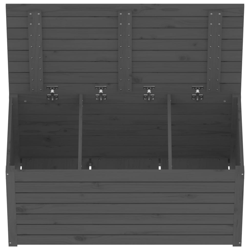 vidaXL Garden Box Grey 101x50.5x46.5 cm Solid Wood Pine